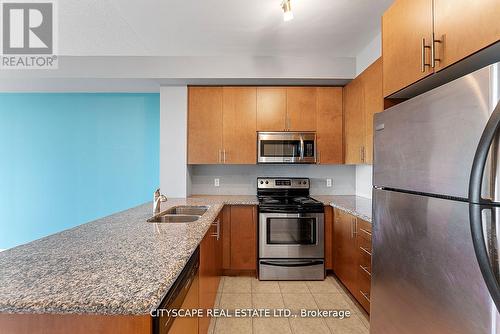 2206 - 133 Wynford Drive, Toronto, ON - Indoor Photo Showing Kitchen With Double Sink