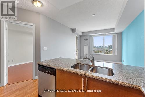 2206 - 133 Wynford Drive, Toronto, ON - Indoor Photo Showing Kitchen With Double Sink