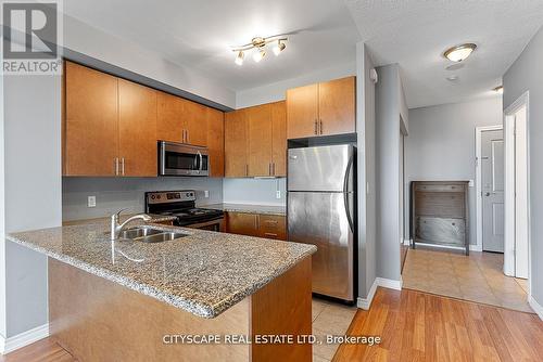 2206 - 133 Wynford Drive, Toronto, ON - Indoor Photo Showing Kitchen With Double Sink