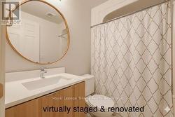 virtually staged & renovated lower 4pc bath - 