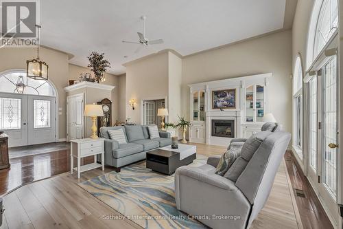 679 Sandy Bay Road, Tiny, ON - Indoor Photo Showing Living Room With Fireplace