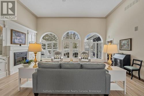 679 Sandy Bay Road, Tiny, ON - Indoor With Fireplace