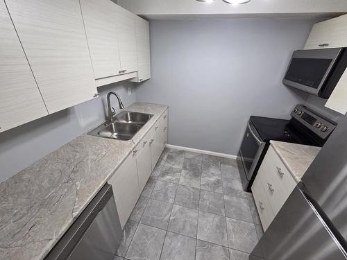 140 725 James Street S, Thunder Bay, ON - Indoor Photo Showing Kitchen With Double Sink