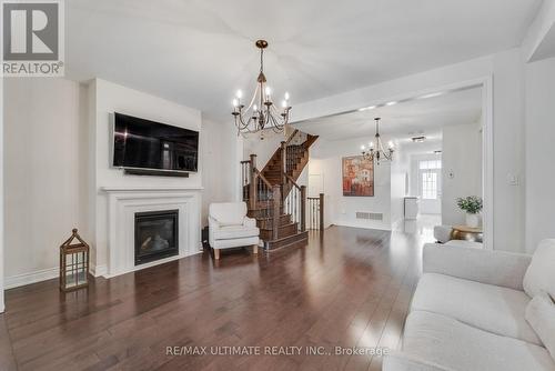 37 Zenith Avenue, Vaughan, ON - Indoor Photo Showing Living Room With Fireplace