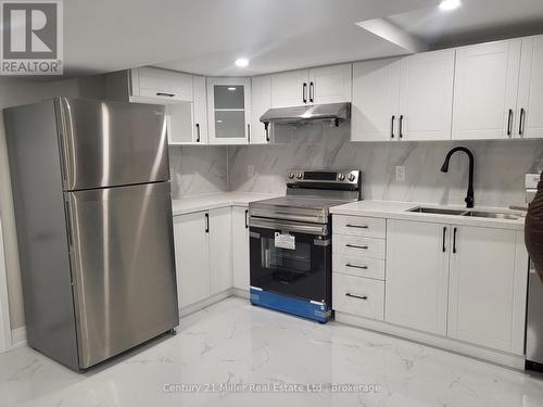 Lower Level - 19 Masterson Drive, St. Catharines (Glendale/Glenridge), ON - Indoor Photo Showing Kitchen With Double Sink