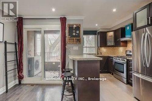Th#2 - 360 R Dundas Street E, Toronto, ON - Indoor Photo Showing Kitchen With Stainless Steel Kitchen With Upgraded Kitchen