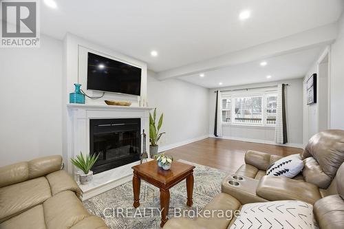 27 Pine Avenue S, Mississauga, ON - Indoor Photo Showing Living Room With Fireplace
