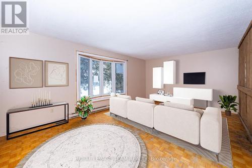 Virtually Staged - 7 Coolbrook Cr Crescent, Ottawa, ON - Indoor Photo Showing Living Room