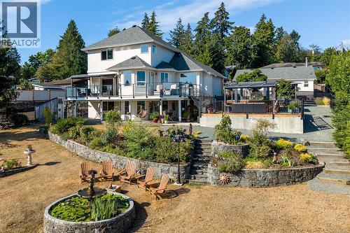 Three levels of living...on .61 acres - 10091 View St, Chemainus, BC - Outdoor With Deck Patio Veranda