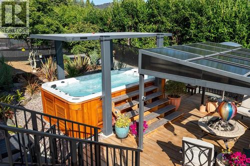 Lower level patio deck with (negotiable) swim spa. - 10091 View St, Chemainus, BC - Outdoor