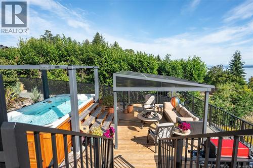 Loads of outdoor living. Salt water swim spa is negotiable with sale. - 10091 View St, Chemainus, BC - Outdoor