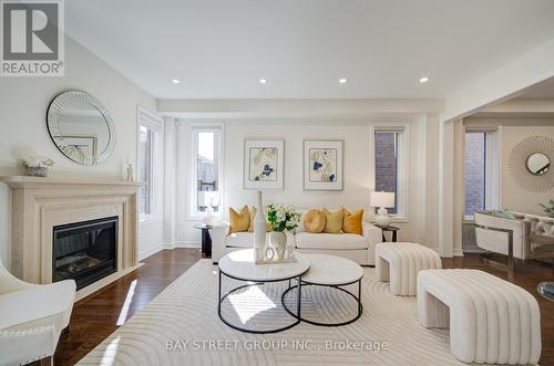 87 Mccague Avenue, Richmond Hill, ON - Indoor Photo Showing Living Room With Fireplace