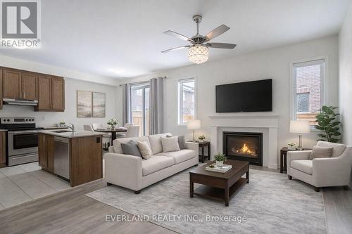 3305 Thunderbird Promenade, Pickering, ON - Indoor Photo Showing Living Room With Fireplace