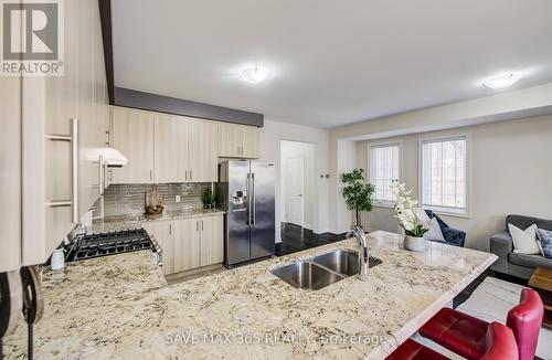 1223 Owls Head Road, Mississauga, ON - Indoor Photo Showing Kitchen With Double Sink