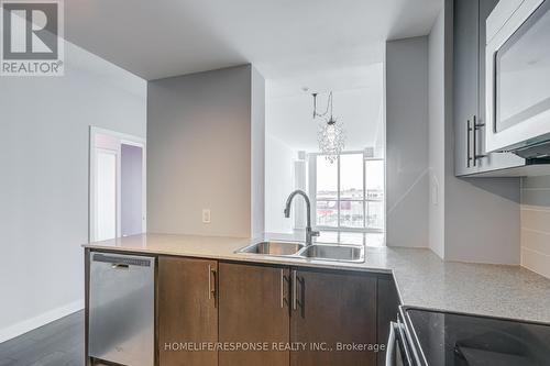 305 - 3985 Grand Park Drive, Mississauga, ON - Indoor Photo Showing Kitchen With Double Sink