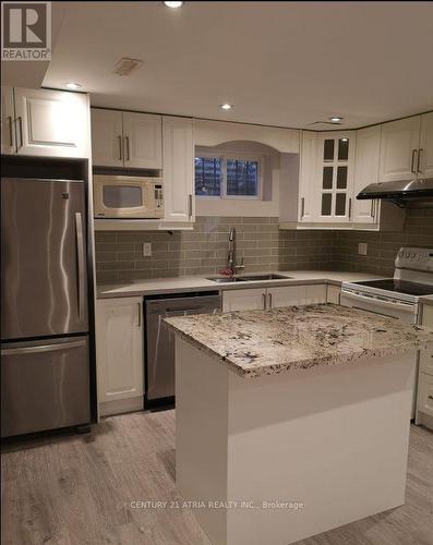 Lower - 46 Willowbrook Road, Markham, ON - Indoor Photo Showing Kitchen With Double Sink
