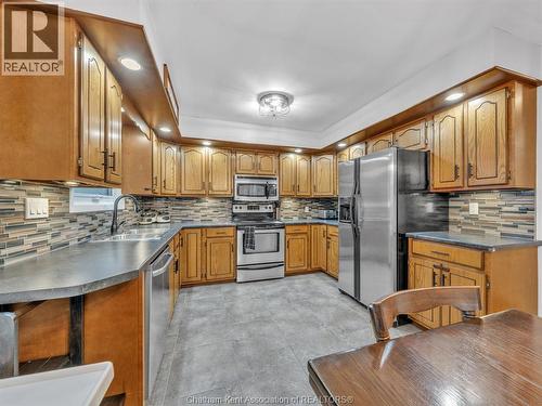 48 Alpine Avenue, Chatham, ON - Indoor Photo Showing Kitchen With Double Sink