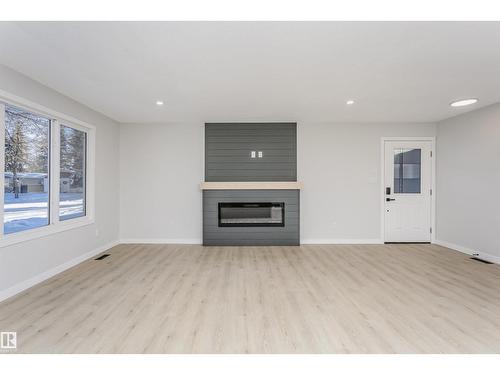67 Lambert Cr, St. Albert, AB - Indoor Photo Showing Living Room With Fireplace