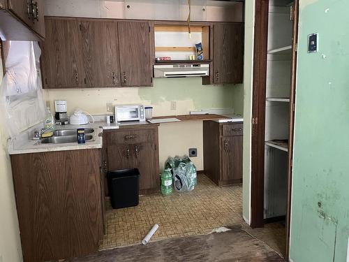 168 North Road, Upsala, ON - Indoor Photo Showing Kitchen With Double Sink