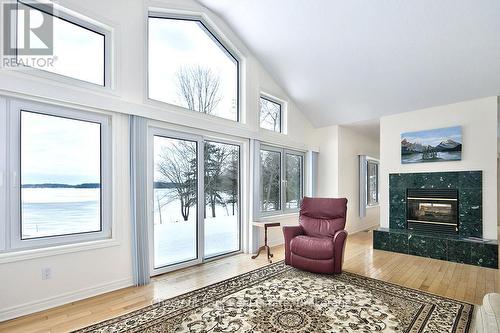 189 Point Road, Grey Highlands, ON - Indoor With Fireplace