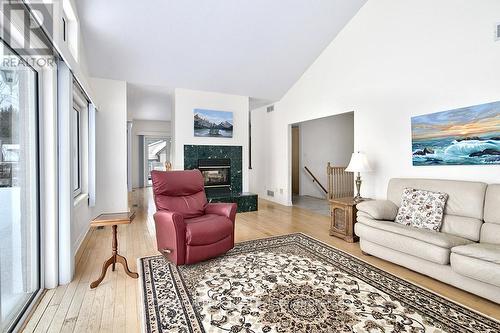 189 Point Road, Grey Highlands, ON - Indoor Photo Showing Living Room With Fireplace