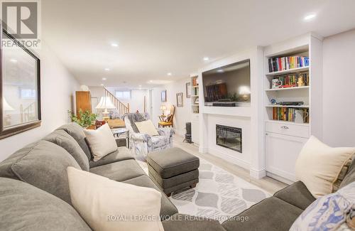 116 Boniface Avenue, Kitchener, ON - Indoor Photo Showing Living Room With Fireplace