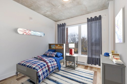 Chambre à coucher - 409-1620 Boul. De La Côte-Vertu, Montréal (Saint-Laurent), QC - Indoor Photo Showing Bedroom