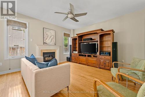 9 Black Bear Trail, Brampton, ON - Indoor Photo Showing Living Room With Fireplace