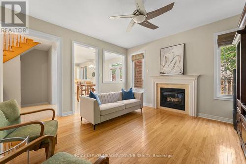 9 Black Bear Trail, Brampton, ON - Indoor Photo Showing Living Room With Fireplace