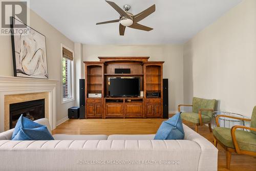 9 Black Bear Trail, Brampton, ON - Indoor Photo Showing Living Room With Fireplace