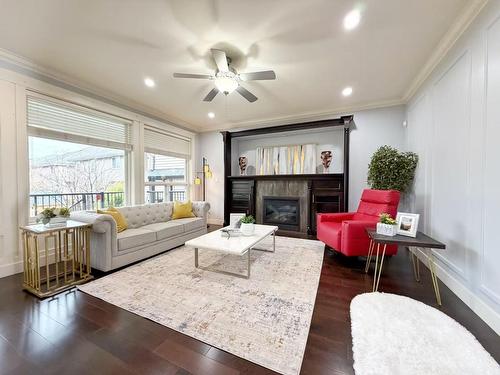 21019 80B Avenue, Langley, BC - Indoor Photo Showing Living Room With Fireplace
