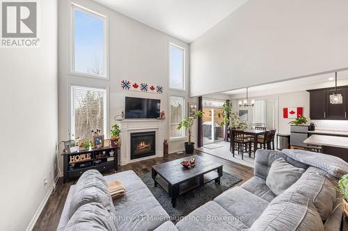 117 Allegra Drive, Wasaga Beach, ON - Indoor Photo Showing Living Room With Fireplace