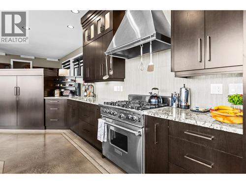 9900 Eastside Road Unit# 3, Vernon, BC - Indoor Photo Showing Kitchen With Upgraded Kitchen