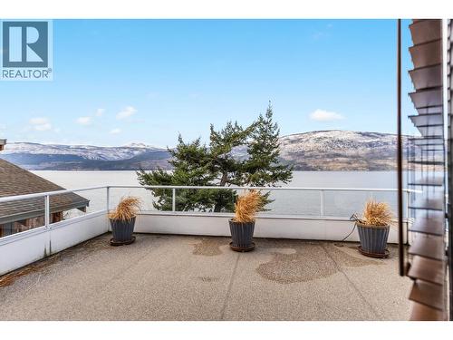 Primary Suite Balcony - 9900 Eastside Road Unit# 3, Vernon, BC - Outdoor With Body Of Water