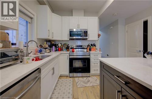 33 Second Avenue Unit# A, Kitchener, ON - Indoor Photo Showing Kitchen With Double Sink