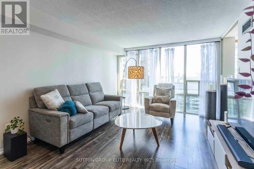 1206 - 330 Rathburn Road W, Mississauga, ON - Indoor Photo Showing Living Room