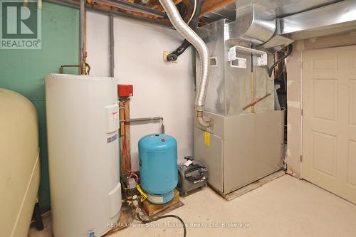 Forced air oil furnace - 84 Captain Estates Road, Whitestone (Hagerman), ON - Indoor Photo Showing Basement
