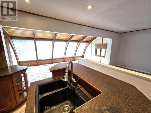 Kitchen overlooking sunroom - 2425 Headon Forest Drive, Burlington, ON - Indoor Photo Showing Other Room