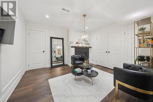 Basement - 312 Main Unionville Street, Markham, ON - Indoor Photo Showing Living Room With Fireplace