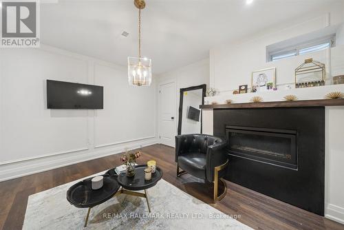 Basement - 312 Main Unionville Street, Markham, ON - Indoor Photo Showing Living Room With Fireplace