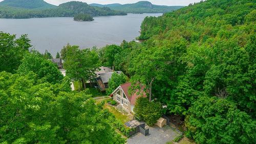 Photo aérienne - 2000 Ch. Marois, Saint-Denis-De-Brompton, QC - Outdoor With Body Of Water With View