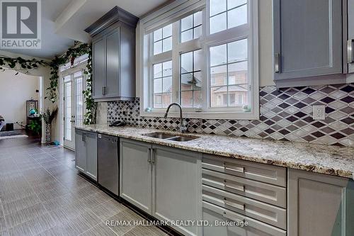 64 Chesney Crescent, Vaughan, ON - Indoor Photo Showing Kitchen With Double Sink