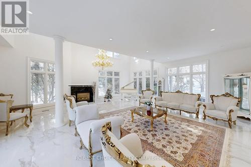 76 Silver Fox Place, Vaughan, ON - Indoor Photo Showing Living Room With Fireplace