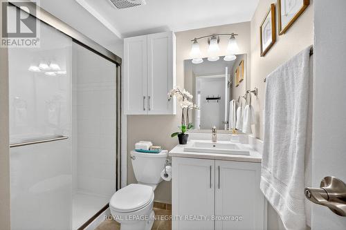 The bathroom features a walk-in shower. - 704 - 265 Poulin Avenue, Ottawa, ON - Indoor Photo Showing Bathroom