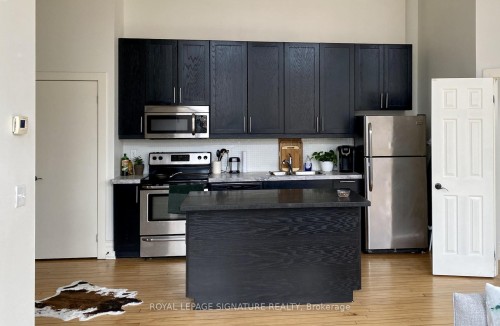 202-200 Stinson Street, Hamilton, ON - Indoor Photo Showing Kitchen With Stainless Steel Kitchen