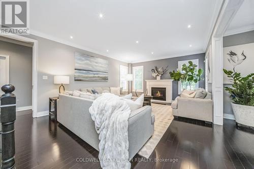 58 Copeland Crescent, Innisfil, ON - Indoor Photo Showing Living Room With Fireplace