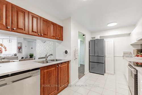 305-236 Albion Road, Toronto, ON - Indoor Photo Showing Kitchen With Double Sink