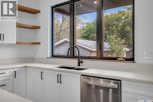 1313 Edward Avenue, Saskatoon, SK - Indoor Photo Showing Kitchen With Double Sink