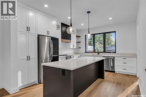 1313 Edward Avenue, Saskatoon, SK - Indoor Photo Showing Kitchen With Upgraded Kitchen
