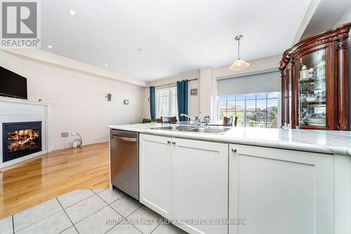 43 Sussexvale Drive, Brampton, ON - Indoor Photo Showing Kitchen With Fireplace With Double Sink